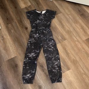Black tie-dye Romper
